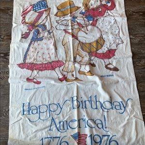 Holly Hobbie happy birthday America beach towel